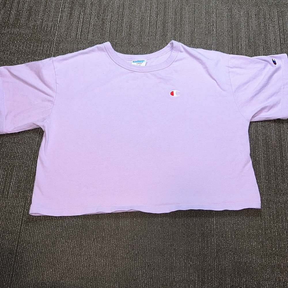 Champion Purple Cropped T-shirt